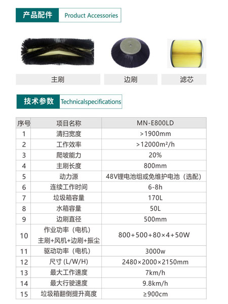 新型全封闭自卸式徽县扫地机MN-E800LD